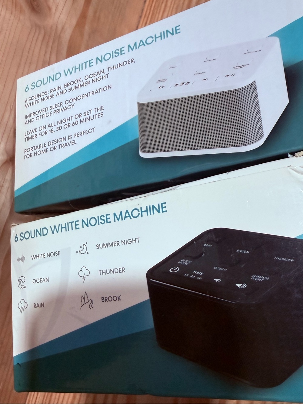 (NEW) White Noise Machine Rooster Portable with 6 settings
